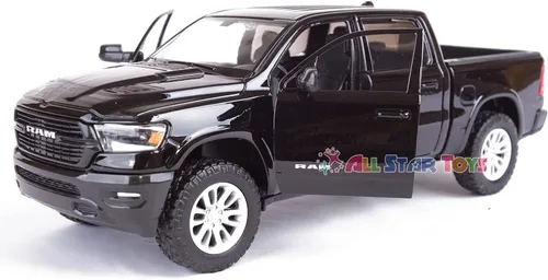 Vista 5 de Dodge Ram 1500 Crew Cab Laramie, Negro, 2019, Modelo de Coche, Motormax 1:24