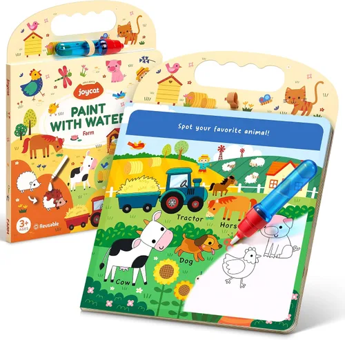 Vista 10 de JoyCat Libro para colorear de agua oceánica para niños pequeños de 1 a 3