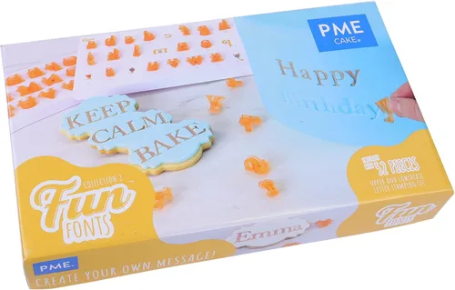 Vista 10 de PME Fun Fonts - Juego de 52 sellos del alfabeto, mayúsculas e inferiores, colección 1
