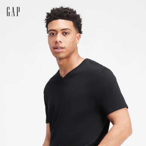 Vista 3 de GAP Paquete de 3 camisetas de manga corta con cuello en V para hombre