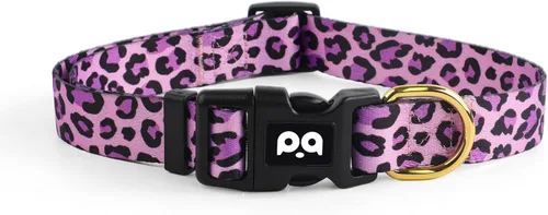 Vista 24 de Collar de perro suave ajustable: estampado de flores rosadas, multicolor, lindos patrones para mascotas, talla XS, pequeña, mediana y grande