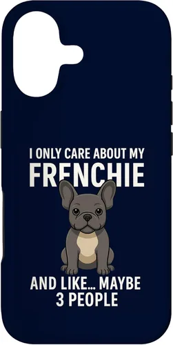 Vista 32 de I Care About My Frenchie & 3 People French Bulldog Owner Case for iPhone XR