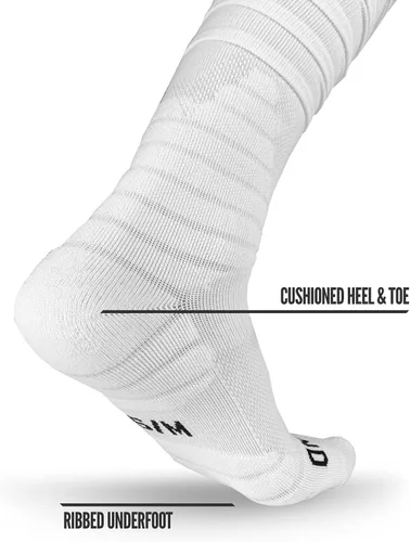 Vista 4 de Nxtrnd XTD - Calcetines de fútbol americano fruncidos, calcetines deportivos acolchados extralargos para hombres y niños