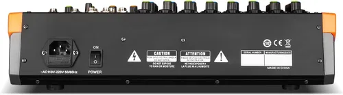 Vista 8 de Mezclador de 8 canales para karaoke, iglesia y fiesta Bluetooth USB Audio Mixer con 48V Phantom Power