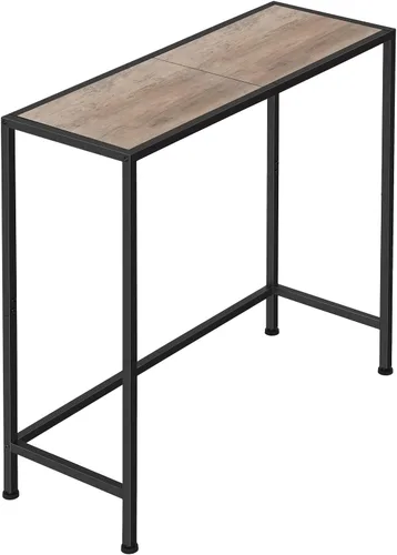 Vista 8 de Mesa consola estrecha, mesa de entrada negra para espacios pequeños 31.5" Small Side Table, Thin Hallway Table, Slim Sofa Side Table, For Living