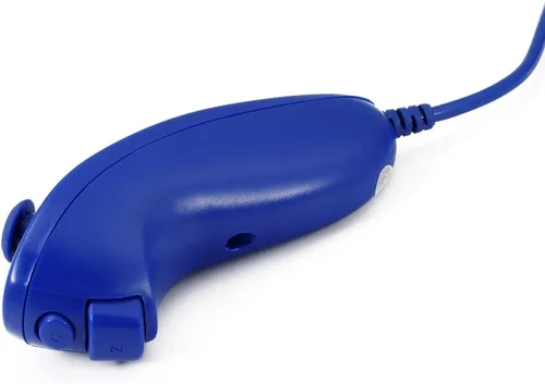 Vista 3 de QUMOX Mando a distancia y Nunchuck Joystick Compatible para wiiwii u (azul oscuro)
