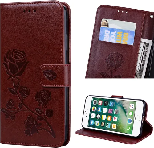 Vista 10 de NB - Funda tipo cartera para iPhone 7 Plus, iPhone 8 Plus, piel sintética, magnética, con función atril y función atril para iPhone 7 Plus, 8 Plus