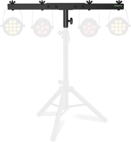 Vista 8 de Barra de Extensión de Iluminación para DJ Soporte de Barra Transversal para Soporte de Trípode de Altavoz, Juego de 2