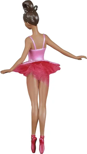 Vista 2 de Hallmark Keepsake Plástico, adorno navideño 2021, Barbie Hermosa bailarina