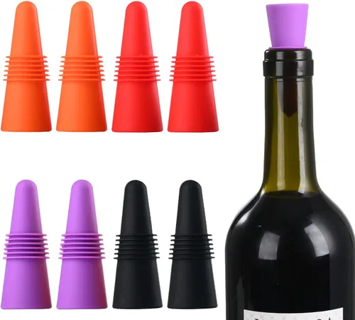 Vista 10 de Miicol Tapones de vino, tapón Prosecco, tapón de silicona para botella de vino, tapón de champán con sombrero de vaquero, accesorios de vino, regalo