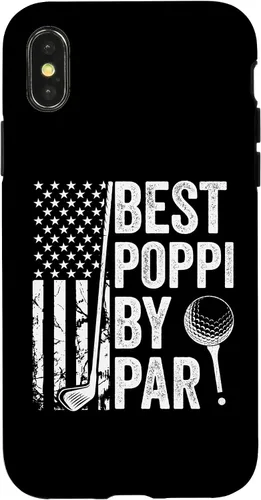 Vista 4 de iPhone 14 Best Poppi By Par USA Flag Golf Father's Day Golfing Dad Case