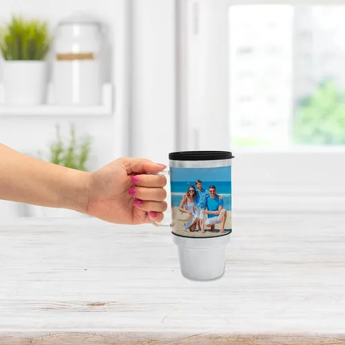 Vista 7 de Thermo-Temp Taza de viaje fotográfica de acero inoxidable de 16 oz
