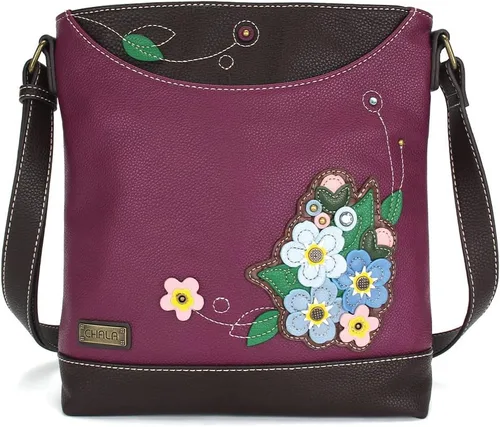 Vista 10 de CHALA Sweet Messenger - Bolso de hombro de tamaño medio con correa ajustable Ajolote - Turquesa