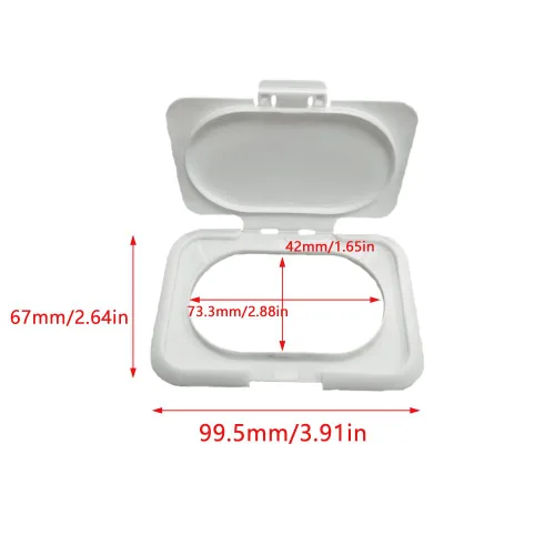 Vista 2 de Paquete de 5 toallitas para bebé, tapa abatible, reutilizable, adhesiva, dispensador, tapa que no se seca para niños, paquetes de toallitas de agua