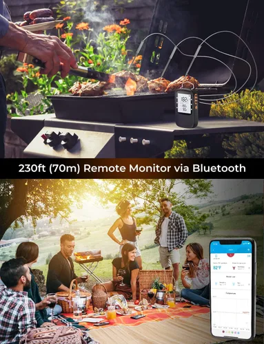 Vista 3 de Govee Paquete de termómetro de carne Bluetooth con hervidor eléctrico inteligente Govee