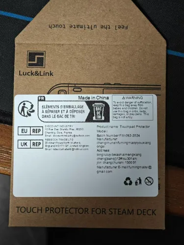 Vista 7 de Luck&Link Touchpad Protector Steam Deck,Protective Skin Texture Sticker for Steamdeck OLED&LCD Touch Trackpads,High end Textured Skin