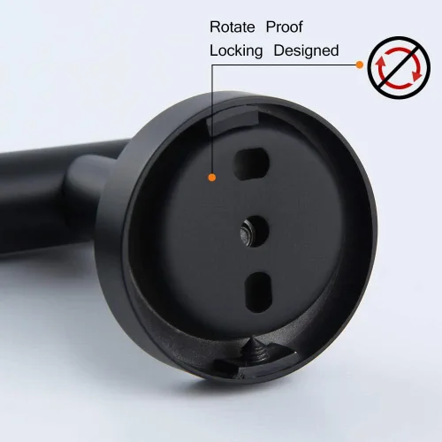 Vista 5 de kimzcn Toallero de mano negro mate de 9 pulgadas SUS 304 de acero inoxidable para montaje en pared de baño