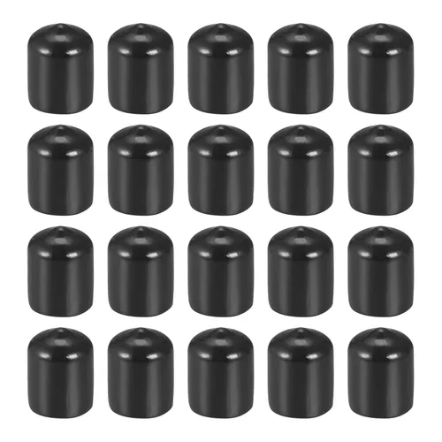 Vista 14 de DMiotech Paquete de 20 protectores de rosca de tornillo rojo de 1/2 pulgada de identificación, tapas de goma para pernos de tornillo, tubería
