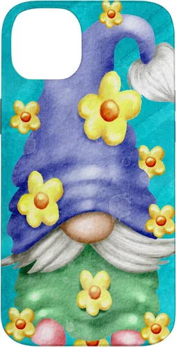 Vista 15 de Floral Spring Gnome for Garden Mom and Summer Cute Flower Case for iPhone 17
