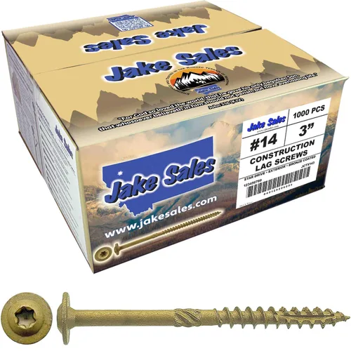 Vista 69 de Jake Sales Tornillo de retraso de construcción #14 x 1 - Tornillo de retraso estructural resistente con accionamiento Torx/Star Drive