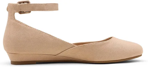 Vista 2 de Dream Pairs Revona - Zapatos planos para mujer, con correa para tobillo y plataforma baja