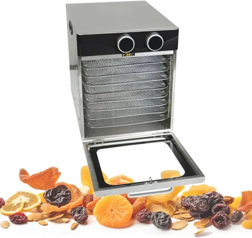 Vista 10 de Deshidratador de alimentos con perilla inteligente de pantalla digital, para carne seca, fruta, carne, hierba, carne de res, champiñones, secadora