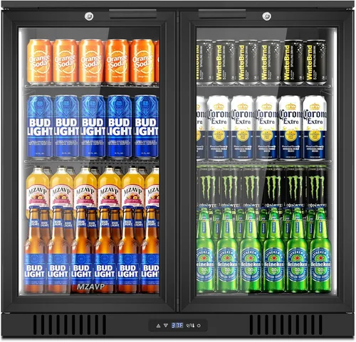 Vista 9 de Mini Refrigerador de Vino, Refrigerador Enfriador de Vino de 12 Botellas, Bodega de Vino Independiente para Vino Rojo y Blanco, Control