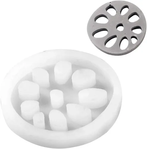 Vista 11 de Moldes de posavasos de silicona, posavasos para moldes de silicona de cemento para hacer manualidades