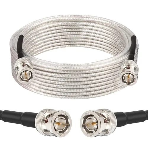 Vista 24 de XRDS -RF 2 piezas de cable SDI de 1 pie, cables de puente HD-SDI BNC macho de 75 ohmios RG179 para cámara de video BMCC