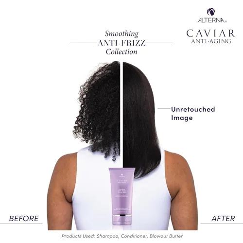 Vista 5 de Alterna Caviar - Mantequilla suavizante antienvejecimiento antiencrespamiento, protege el cabello del peinado del calor y la humedad, sin sulfatos