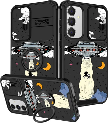 Vista 94 de Funda 2 en 1 para Samsung Galaxy S23 Ultra Flamingo para mujeres y niñas, diseño femenino de flamencos con cubierta deslizante para cámara y soporte
