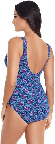 Vista 4 de Miraclesuit Traje de baño de una pieza para mujer, adelgazante, escape, con varillas, moldeado, control de abdomen