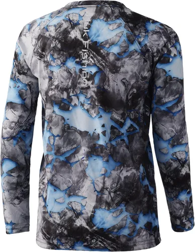 Vista 2 de HUK Camisa de rendimiento de manga larga de camuflaje para niños