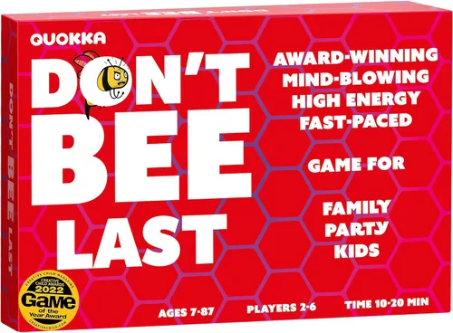 Vista 9 de QUOKKA Juegos de mesa familiares para niños de 8 a 12 años – Juego de fiesta para niños y adultos – Don't Bee Last – Edición global sin idiomas