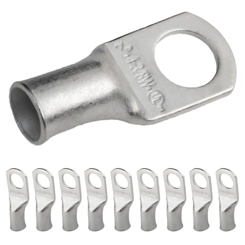 Vista 247 de SELTERM 5 piezas terminales de cable de cobre estañado 1/0 AWG perno de 1/2", extremos de cable de batería, terminales de anillo, conectores