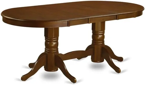 Vista 3 de East West Furniture VANC5-ESP-C - Juego de mesa de comedor de 5 piezas para 4 personas, incluye una mesa de cocina ovalada con hojas de mariposa y 4