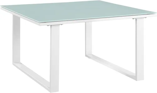 Vista 5 de Modway Fortuna otomana de aluminio para patio al aire libre, color marrón moca