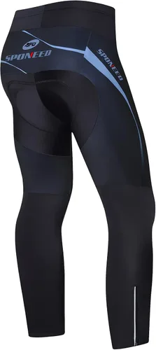 Vista 4 de sponeed - Mallas de ciclismo para hombre, acolchadas, 4D, para ciclismo de carretera