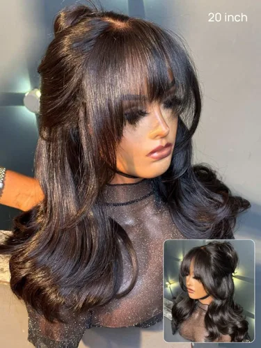 Vista 71 de Beauty Forever Bye Bye Knots - Peluca de cabello humano ondulado sin pegamento, predepilada, 7x5, encaje frontal, cabello humano suelto Peluca