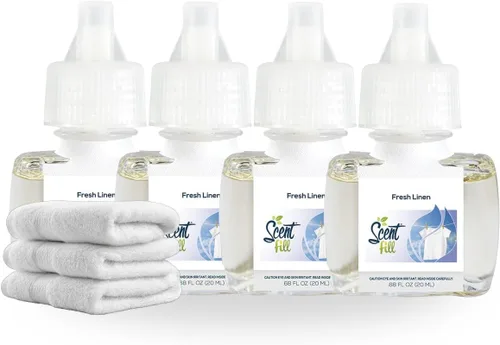 Vista 18 de Scent Fill Ambientador enchufable de sidra de manzana, 4 recambios de aceite perfumado