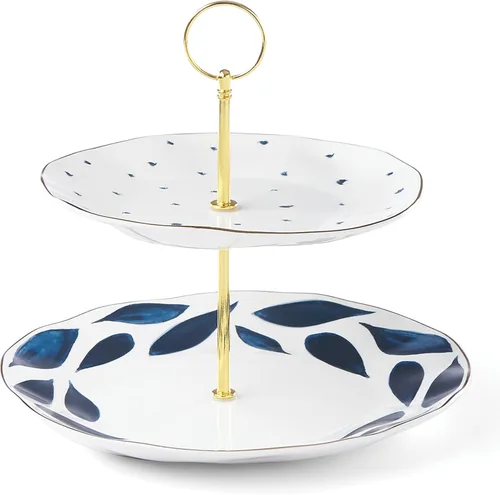 Vista 15 de Lenox Blue Bay - Juego de postre de 12 piezas, 10.30 libras