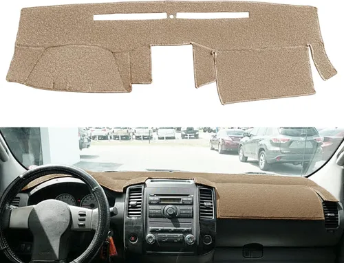 Vista 8 de Yiz Funda para salpicadero de ajuste personalizado para Nissan Frontier Xterra 2002 2003 2004 (Negro) J158