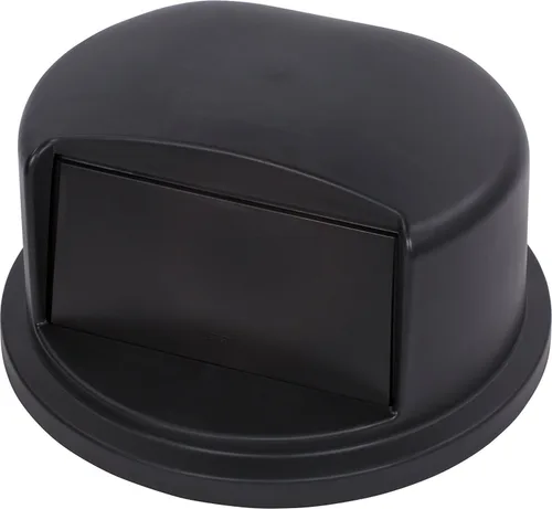Vista 7 de Carlisle - 34103403 tapa pata contenedor de basura, bóveda redonda bronco de polientileno, 22.84 pulgadas de diámetro x 12.21 pulgadas de altura