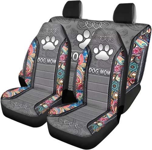 Vista 26 de Howilath 250 USA Anniversary - Juego de 4 fundas de asiento de automóvil de ajuste universal para asientos delanteros y traseros para uso en todas
