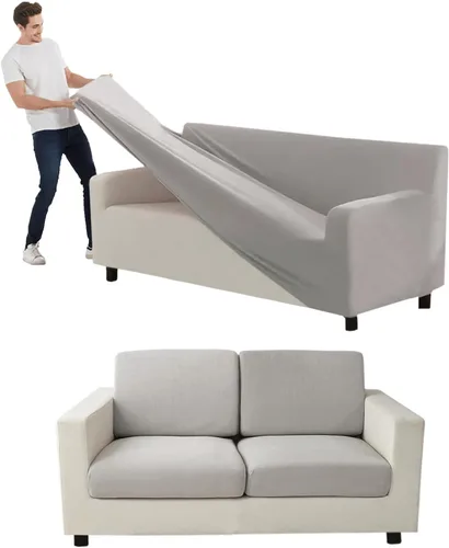 Vista 112 de Funda para Sofá de Terciopelo, Fundas Elásticas para Sofá para Funda Principal Separada/Respaldos y Cojines de Asiento, Funda para Sofá, para Fundas