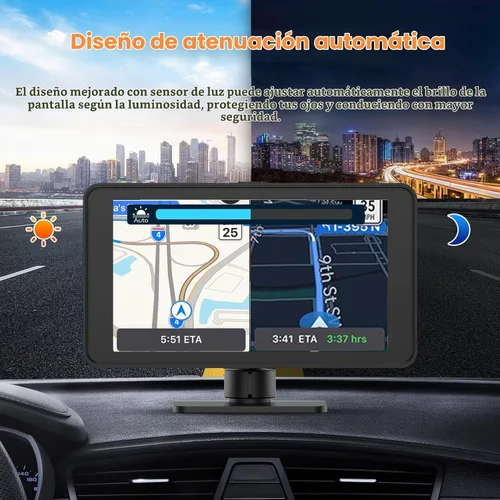 Vista 6 de Spedal Receptor inalámbrico CarPlay y Android Auto CL518, cámara de tablero Ultra HD de 2.5K, audio Bluetooth, comando de voz, carga rápida