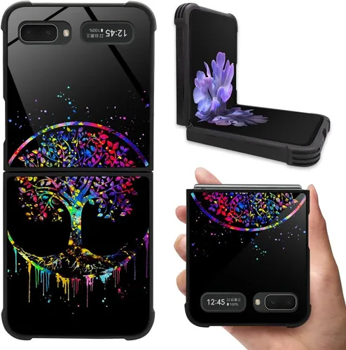 Vista 8 de DAIZAG Funda compatible con Samsung Galaxy Z Flip 5G, protección completa, a prueba de golpes, antiarañazos, funda de poliuretano termoplástico