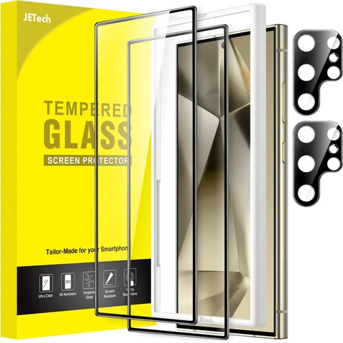 Vista 25 de JETech - Protector de pantalla para Samsung Galaxy S20 FE de 6.5 pulgadas con protector de lente de cámara, película de vidrio templado, compatible