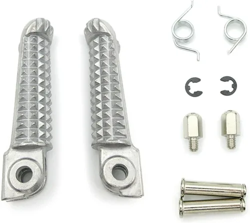 Vista 3 de Reposapiés delantero de motocicleta para Yamaha YZFR1 para R1 1998-2014 YZFR6 para R6 1999-2012 para YZF R6S 2003-2008 Pedales de clavija Accesorios