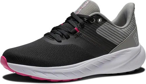 Vista 11 de FootJoy FJ Flex - Zapatos de golf para mujer, estilo de temporada anterior Gris/Blanco/Lavanda